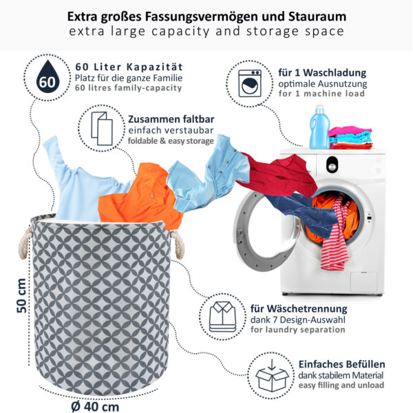 Wäschekorb Grau - arteneur