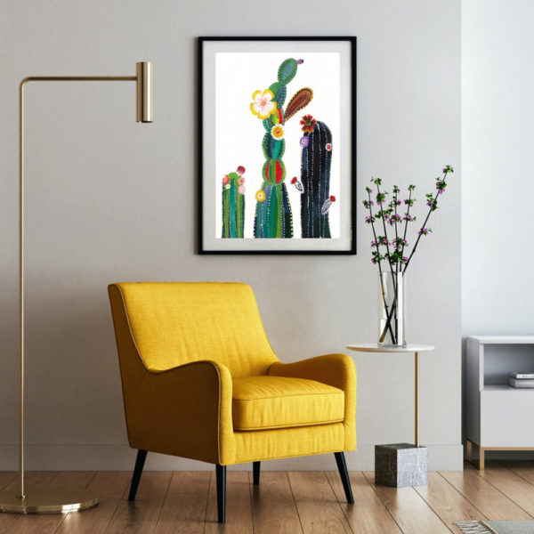 Poster Kaktus Blüten - arteneur