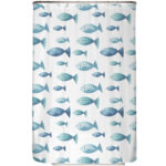 ♻️ Recycling-Duschvorhang Blaue Fische 120x200 cm